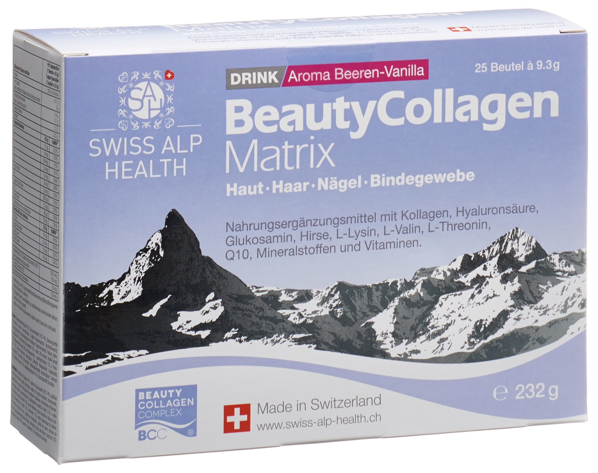 Beauty Collagen Matrix: clinically tested nutrition for elastic skin. Supports skin, hair, nails and connective tissue Study: 114 women aged 45-65 years took part in a double-blind, placebo-controlled study for 8 weeks. One group received daily standarized bioative collagen peptides (included in BeautyCollagenMatrix®) while the control group received a non-active powder (placebo). Already after 4 weeks, positive effects were observed on the dermal matrix. After 8 weeks the appearance of the skin and the skin matrix improved significantly: dermal procollagen type I increased by +65%, elastin by +18% (compared to placebo, figure 1*). But not only the skin matrix improved significantly but also the winkles around the eyes. For each woman 3-dimensional pictures were taken and measured by computers before and after the study. On average wrinkles around the eyes decreased by -20% (winkle volume, depth and width), with a maximum reduction of up to 49% (figure 2*). Figure 1| Procollagen and elastin synthesis compared to placebo
