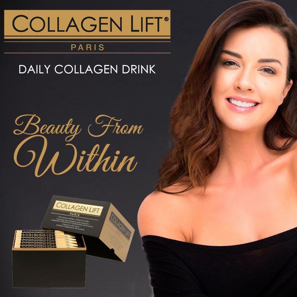COLLAGEN LIFT EFFICACY Home / Collagen Lift Efficacy Return to Previous Page Each Collagen Lift ampoule contains 5g of Verisol® a Bioactive Collagen Peptides proven to reduce wrinkles and improve skin condition. Further enhanced with Vitamin C and Mediterranean seaweed extract, Collagen Lift is a potent source of anti-ageing collagen, minerals and antioxidants for your skin.