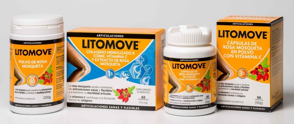 Beneficios de Litomove capsulas de rosa mosqueta Reduce el dolor articular, al nivel de los AINE antiinflamatorios y analgésicos no esteroideos Es una alternativa menos agresiva y permite reducir el consumo