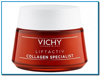 VICHY Liftactiv Collagen Specialist. Con poderosos ingredientes anti-edad, la crema antiarrugas Liftactiv Collagen Specialist permite a tu piel rejuvenecer su aspecto