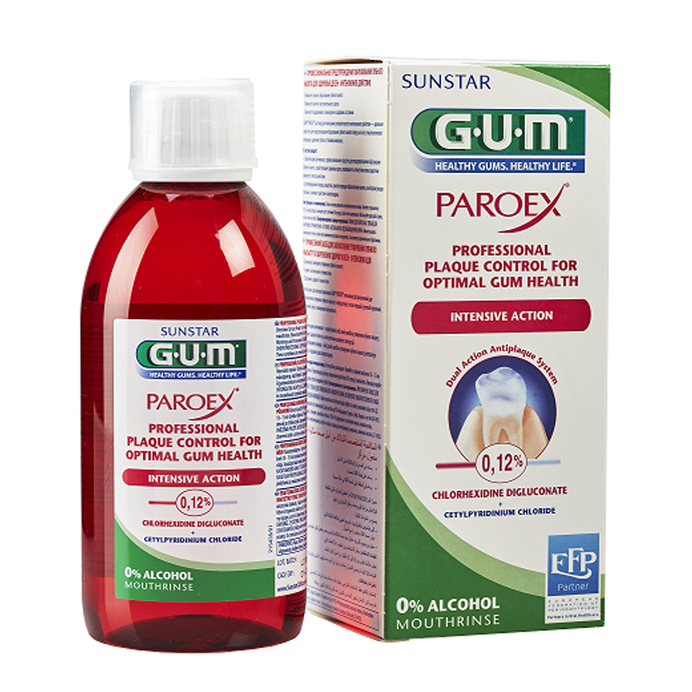 Problemas en las encías y necesitas cuidar la higiene de tu boca compra Gum Paroex Colutorio de mantenimiento