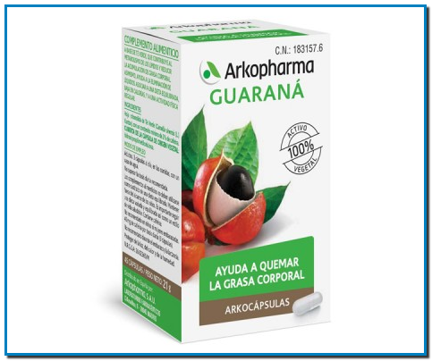 Arkocápsulas® Guaraná para favorecer la combustión de las grasas y ayudar a alcanzar el peso deseado