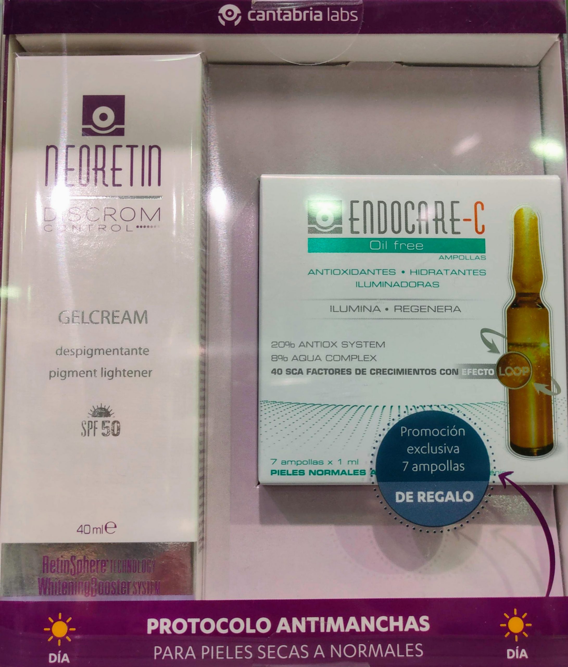 Comprar Neoretin Discrom Control Gel Cream SPF50 40 Ml en Gran Farmacia Andorra Online productos Endocare al Mejor Precio