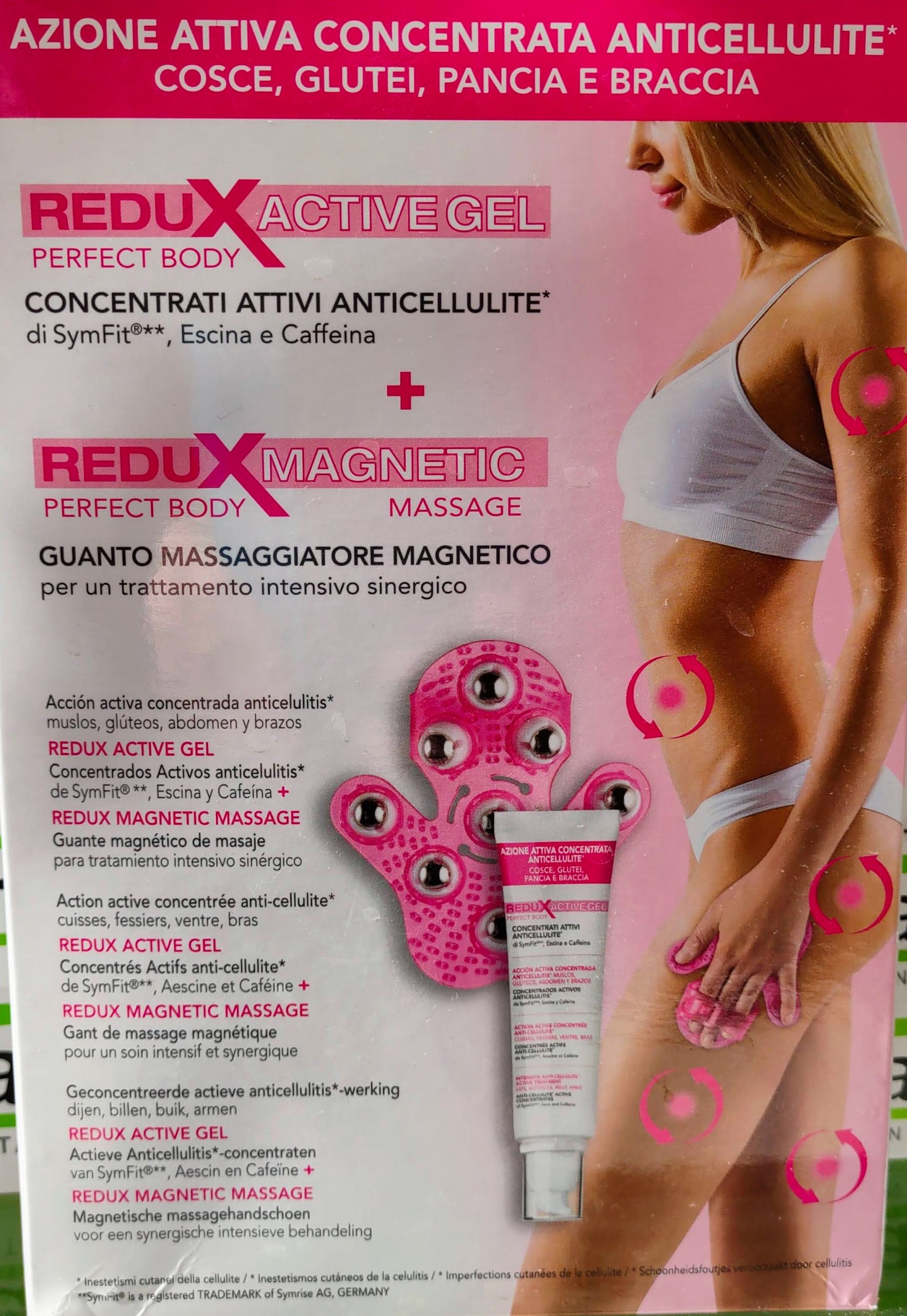 Comprar REDUX ACTIVE GEL PERFECT BODY 150ML + GUANTO REDUX MAGNETIC MASSAGE de Planet Pharma