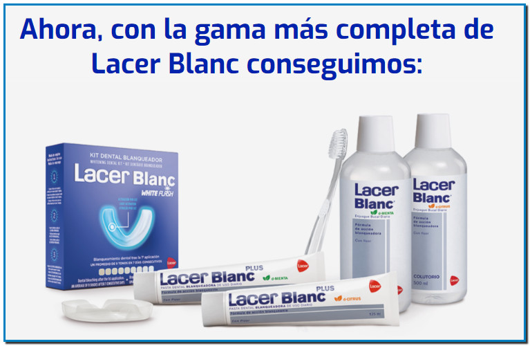 Un blanqueamiento dental inmediato con el kit dental blanqueador Lacer Blanc White Flash