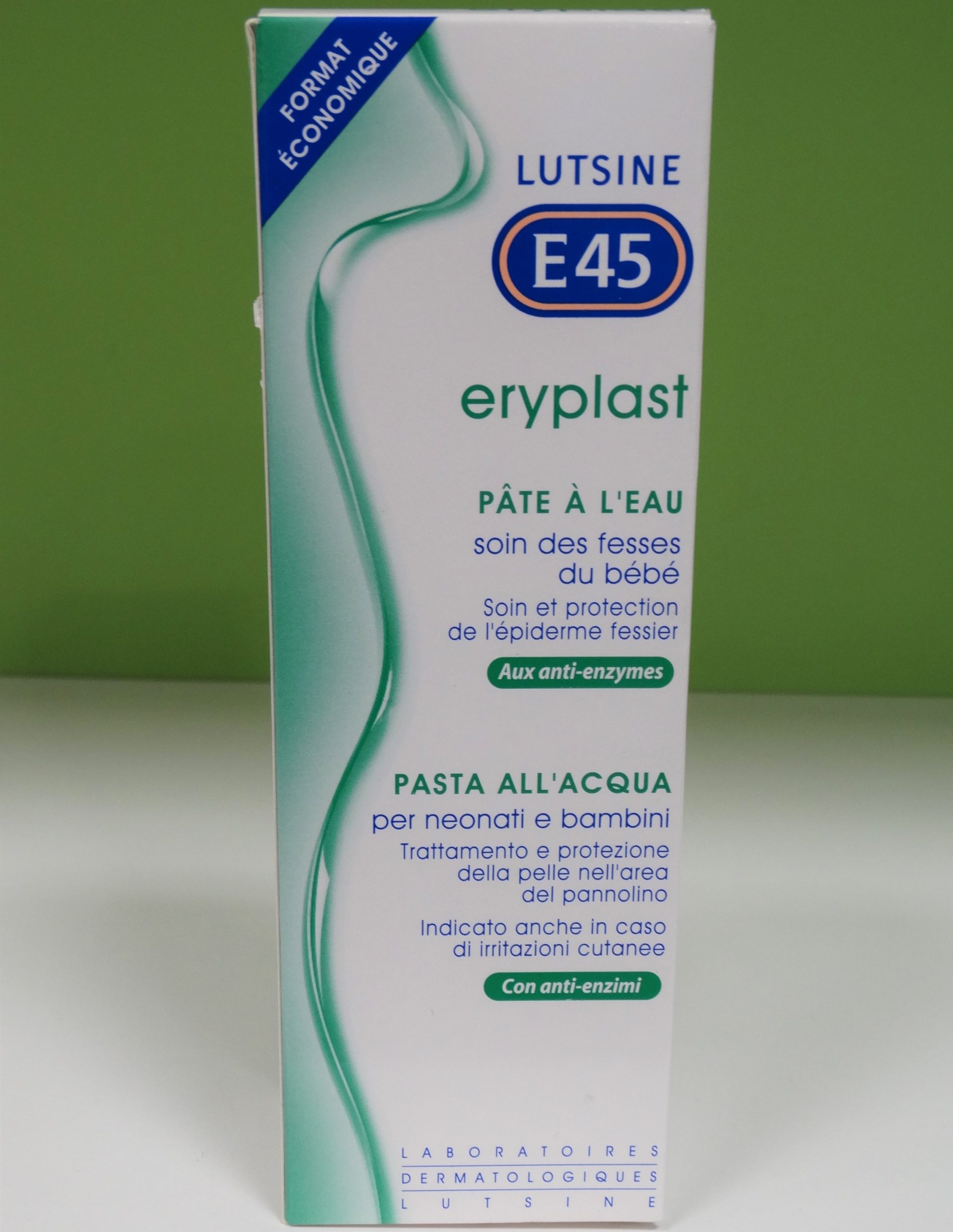 Eryplast Lutsine E45 - Pasta al Agua Crema Pañal Bebé 2 x 125 ml Ayudarás a mantener el culito de tu bebé protegido de la irritación, enrojecimiento y escoceduras