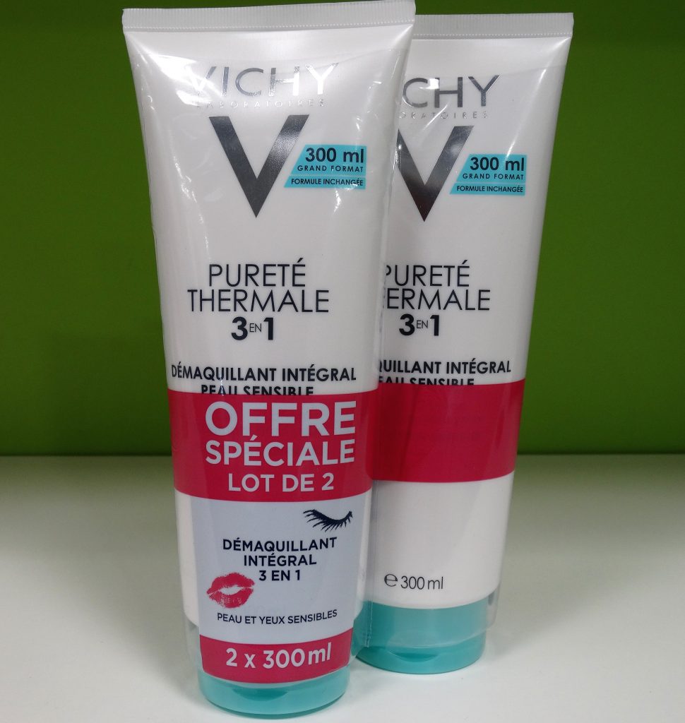 El Desmaquillante Integral Purete Thermale de Vichy combina en un solo producto una leche limpiadora + un tónico + un desmaquillante de ojos