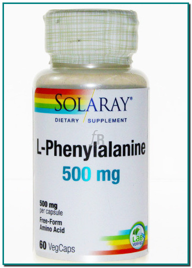 Solaray L-Fenilalanina 500 Mg 60 Cápsulas. Complemento alimenticio a base de aminoácidos. Este en particular es para favorecer el estado de alerta, memoria y coordinación muscular.