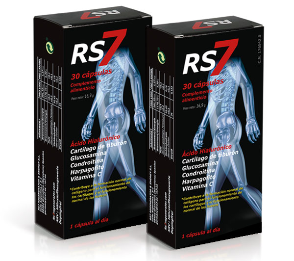 RS7 Articulaciones es el complemento alimenticio de última generación siendo el constituyente esencial de huesos, tendones, ligamentos, cartílagos y articulaciones en general.