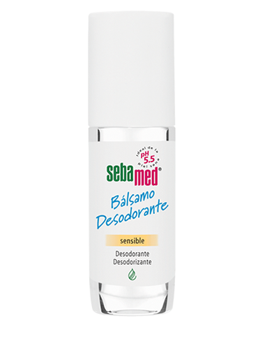 Sebamed desodorante bálsamo deo roll-on El sistema Trisoft de ingredientes biológicos desodoriza y cuida la piel e inhibe la formación de sustancias de olor desagradable por las bacterias cutáneas.