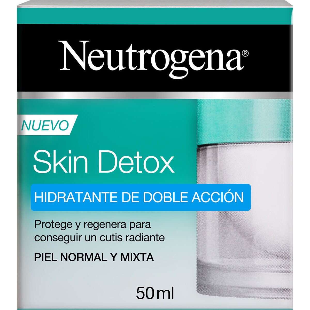 NEUTROGENA SKIN DETOX crema hidratante de doble acción para piel normal y mixta tarro 50 ml
