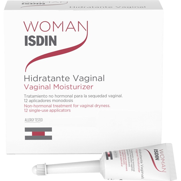 WOMAN ISDIN Hidratante Vaginal tratamiento no hormonal para la sequedad vaginal caja 12 aplicadores monodosis de 6 ml