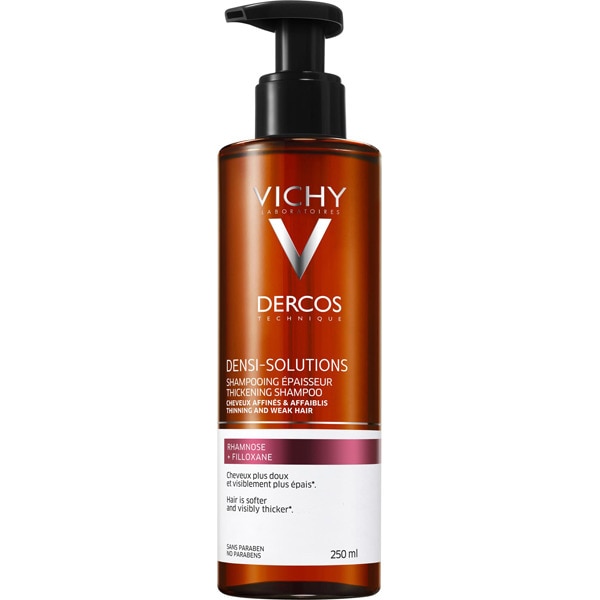 VICHY DERCOS Densi Solutions champú densificador para cabellos finos y débiles frasco 250 ml para la caída del cabello