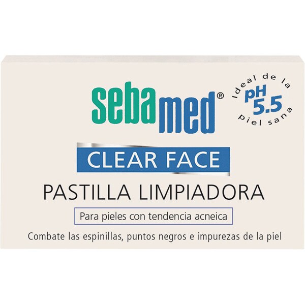 SEBAMED Clear Face pastilla limpiadora para pieles con tendencia acnéica caja 1 unidad