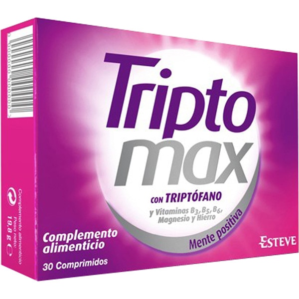 ESTEVE Triptomax con triptófano ayuda a gestionar el estrés y decaimiento caja 30 comprimidos