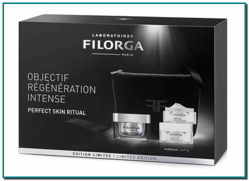FILORGA LUXURY REVOLUTION COFRE NCEF ANTIEDAD La crema NCEF-Reverse 50ml: Sérum multicorrector recomendado para atenuar las arrugas, aumentar la firmeza y la luminosidad del rostro. Crema NCEF Intensive 7ml: Tratamiento que actúa sobre las arrugas, con efecto tensor e iluminador de la piel.