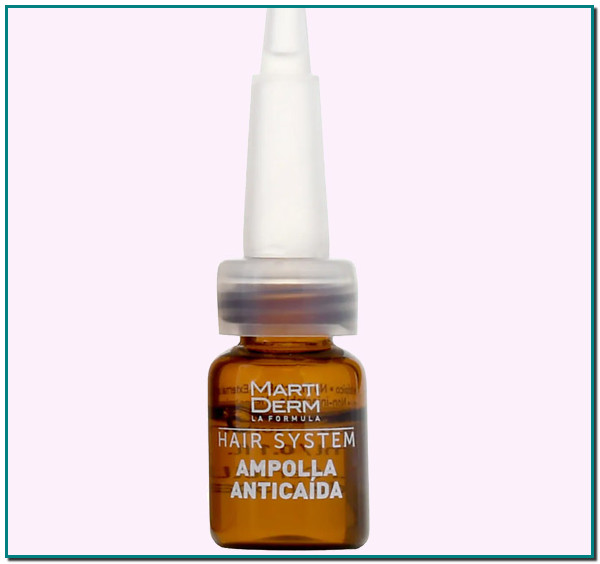 AMPOLLAS ANTI CAÍDA Existen pocos tratamientos más efectivos y rápidos que las ampollas anti caída de Martiderm. Viene en un pack de 28 unidades y su poder es tan efectivo que te costará creerlo