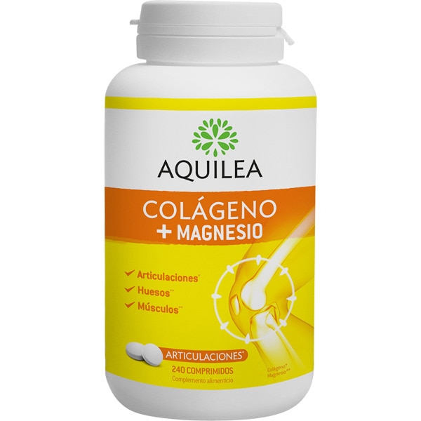 AQUILEA Colágeno + Magnesio para cuidar las articulaciones caja 240 comprimidos