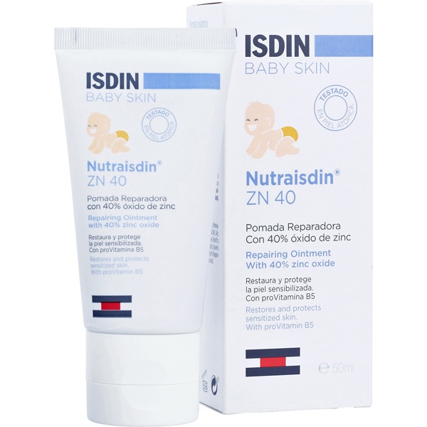 NUTRAISDIN ZN 40 pomada reparadora para curar y reparar los roces del pañal tubo 50 ml