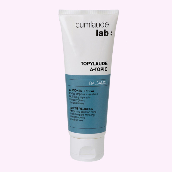Bálsamo Topylaude A-topic de Rilastil se utiliza para restablecer la barrera protectora y favorecer la retención del agua en pieles con tendencia atópica, sensibles o secas