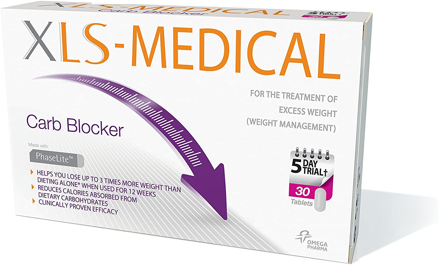 XL-S MEDICAL CarboBlocker Ideal para los que toman demasiados carbohidratos (pasta, pan, pizza…) Reduce la absorción de calorías procedentes de los hidratos de carbono de los alimentos Adecuado para personas con dietas ricas en hidratos de carbono (consumo relevante de pan, pasta y arroz todos los días) Suave para el organismo Clínicamente probado