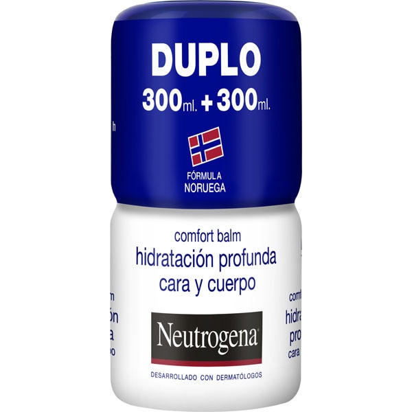 NEUTROGENA Confort Balm Duplo hidratación profunda cara y cuerpo 2 unidades tarro 300 ml
