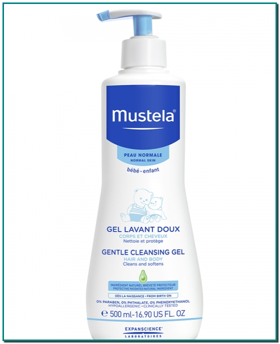 GEL DE BAÑO SUAVE CUERPO Y CABELLO PIELES NORMALES 500ML MUSTELA