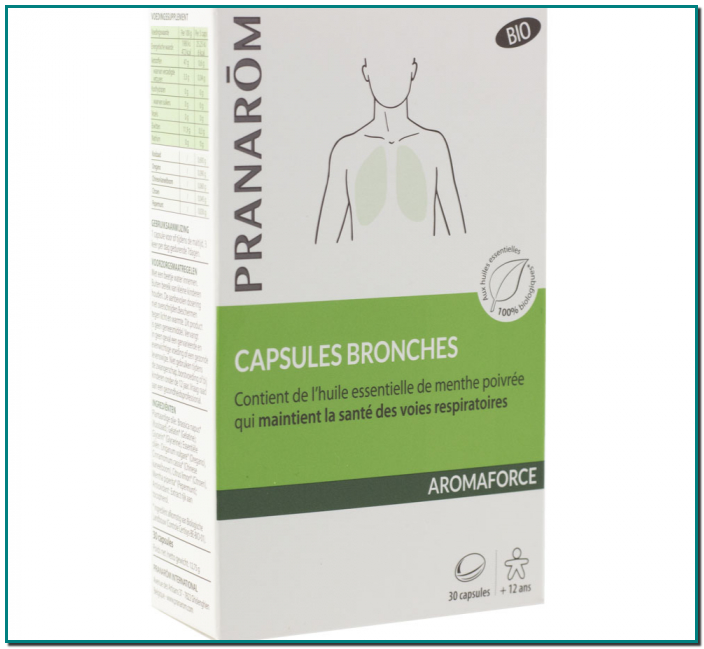 CAPSULAS BRONQUIOS BIO 30 CAPSULAS AROMAFORCE PRANAROM