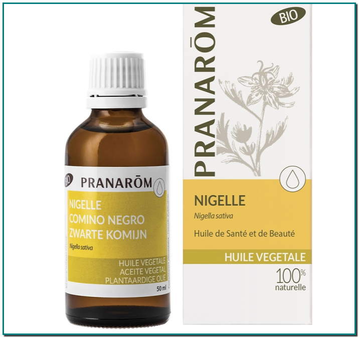 PRANAROM Aceite vegetal Aceite de salud y belleza Nigella Sativa Cosmética bio