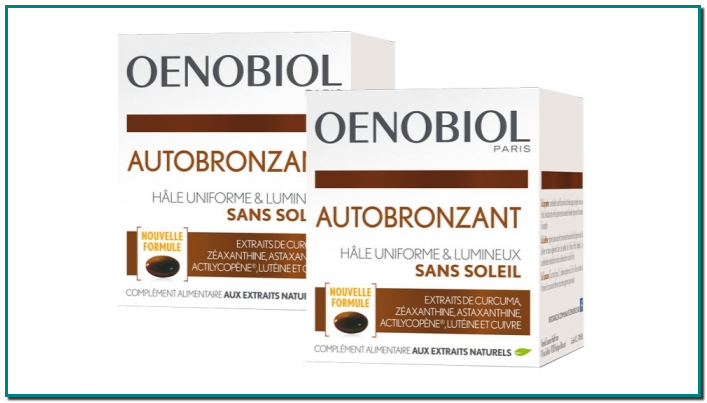AUTOBRONCEADOR 2X30 CAPSULAS SOLAIRE OENOBIOL Les Laboratoires OENOBIOL, vous proposent Autobronzant, un complément alimentaire à base de plantes et d'un minéral. AUTOBRONCEADOR 2X30 CAPSULAS SOLAIRE OENOBIOL Les Laboratoires OENOBIOL, vous proposent Autobronzant, un complément alimentaire à base de plantes et d'un minéral.
