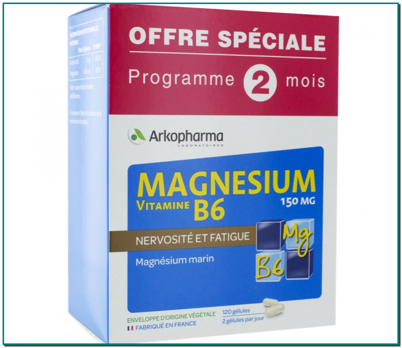 ARKOVITAL Magnesio y Vitamina B6 Complejo relajante