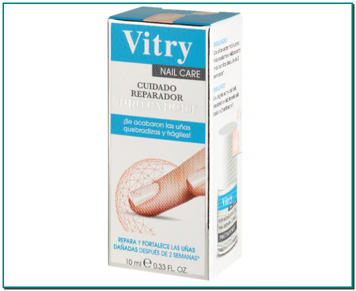 VITRY Cuidado Reparador Pro Expert 10 ml Vitry El cuidado reparador pro expert repara y fortalece las uñas blandas y quebradizas.