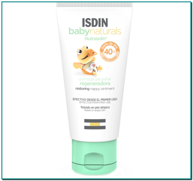 ISDIN Crema Pañal Zn40 50 ml Isdin Babynaturals Fórmula específica para la zona del pañal que protege y promueve la regeneración de las pieles delicadas y/o sensibilizadas.