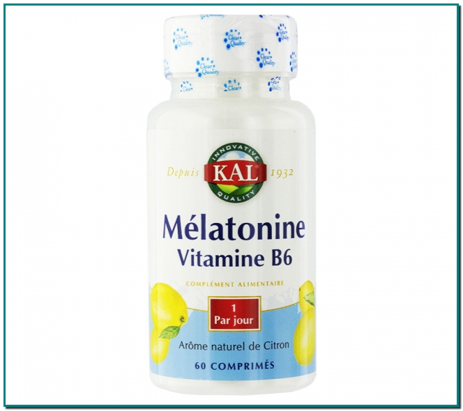 MELATONINE + VITAMINE B6 60 LOSANGES SUBLINGUAUX 1,9MG SOLARAY