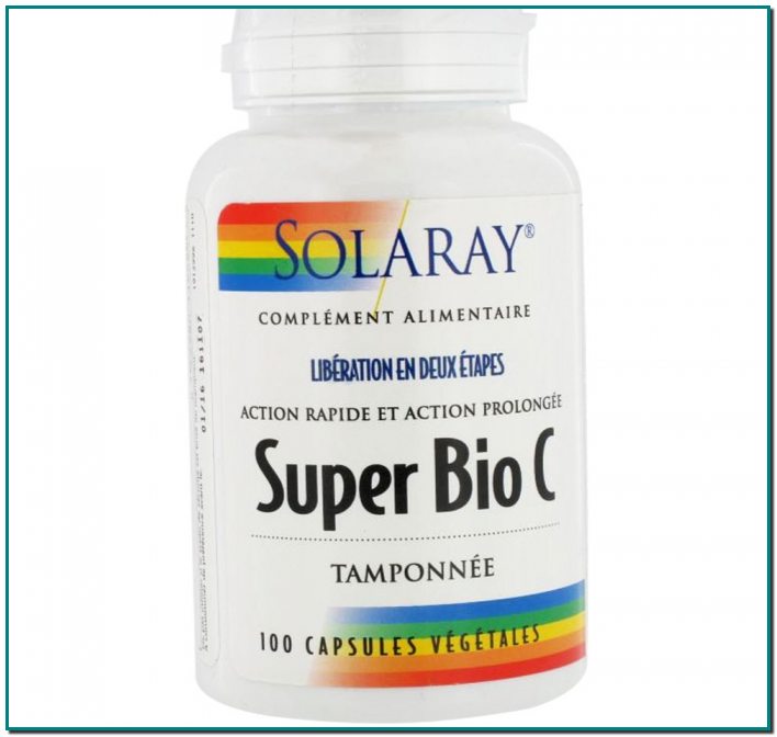 SUPER BIO C 100 CAPS 500MG SOLARAY