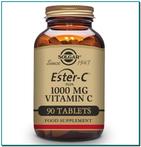 Solgar Ester-C® Plus Vitamina C 1000 mg - Ayuda a la función del sistema inmunitario y permanece en las células inmunitarias hasta 24 horas