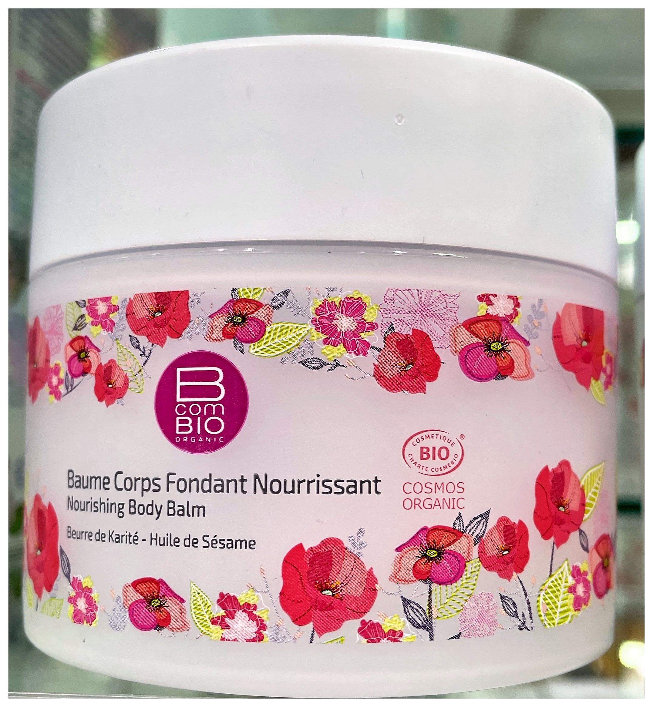 BCOMBIO Baume Corps Fondant Nourrissant Beurre de Karité Huile de Sésame Cosmétique Biologique