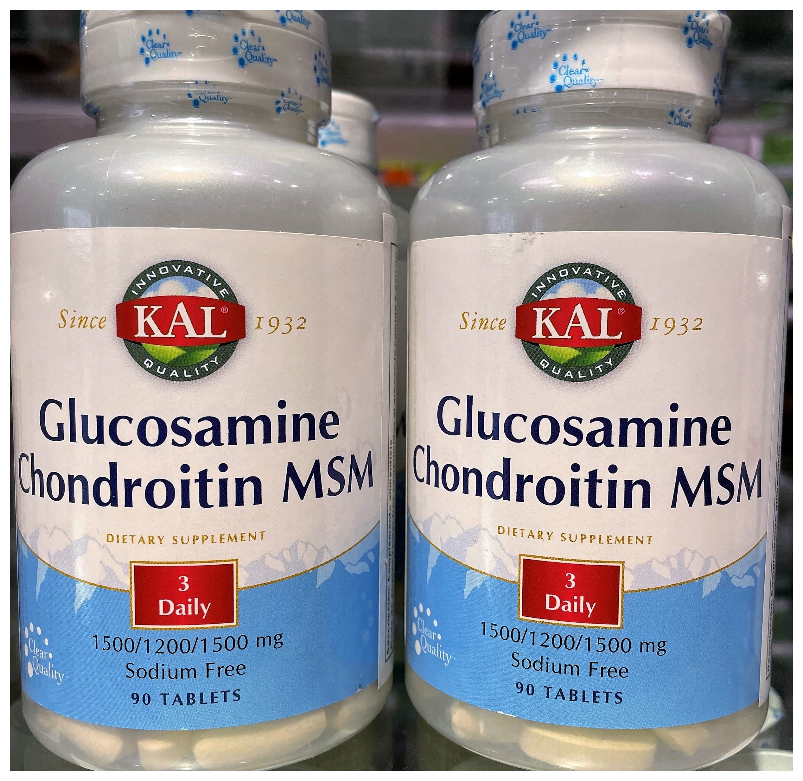 Kal Glucosamine/Chondroitin/Msm proporcionar apoyo nutritivo para la función articular, la movilidad y el confort.