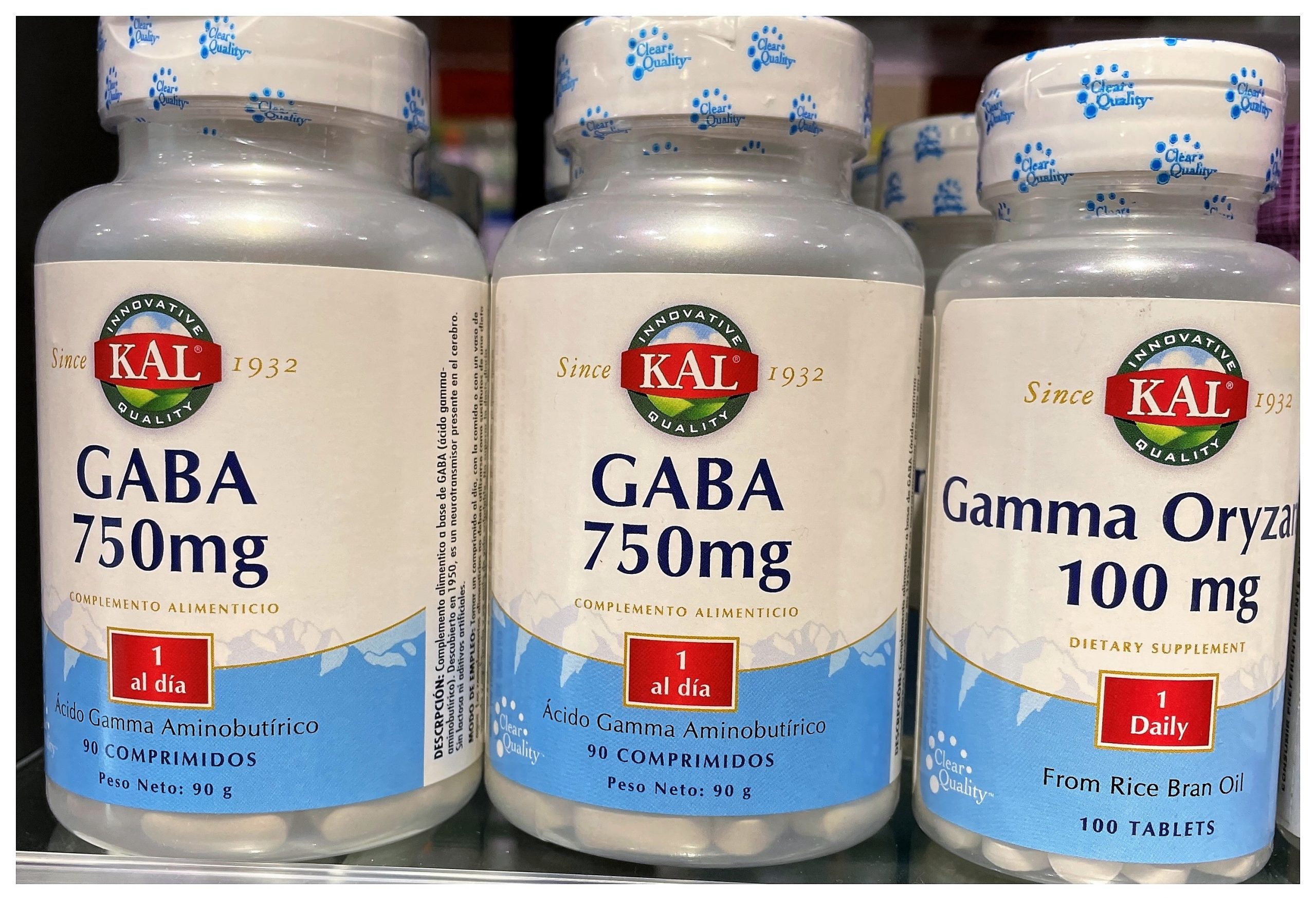 Gaba 750 mg de KAL para relajar, ayuda a superar la ansiedad. Aporta un aminoácido esencial para favorecer la relajación y combatir el insomnio y trastornos neurológicos y psiquiátricos. Ácido Gamma Amino Butírico (GABA).
