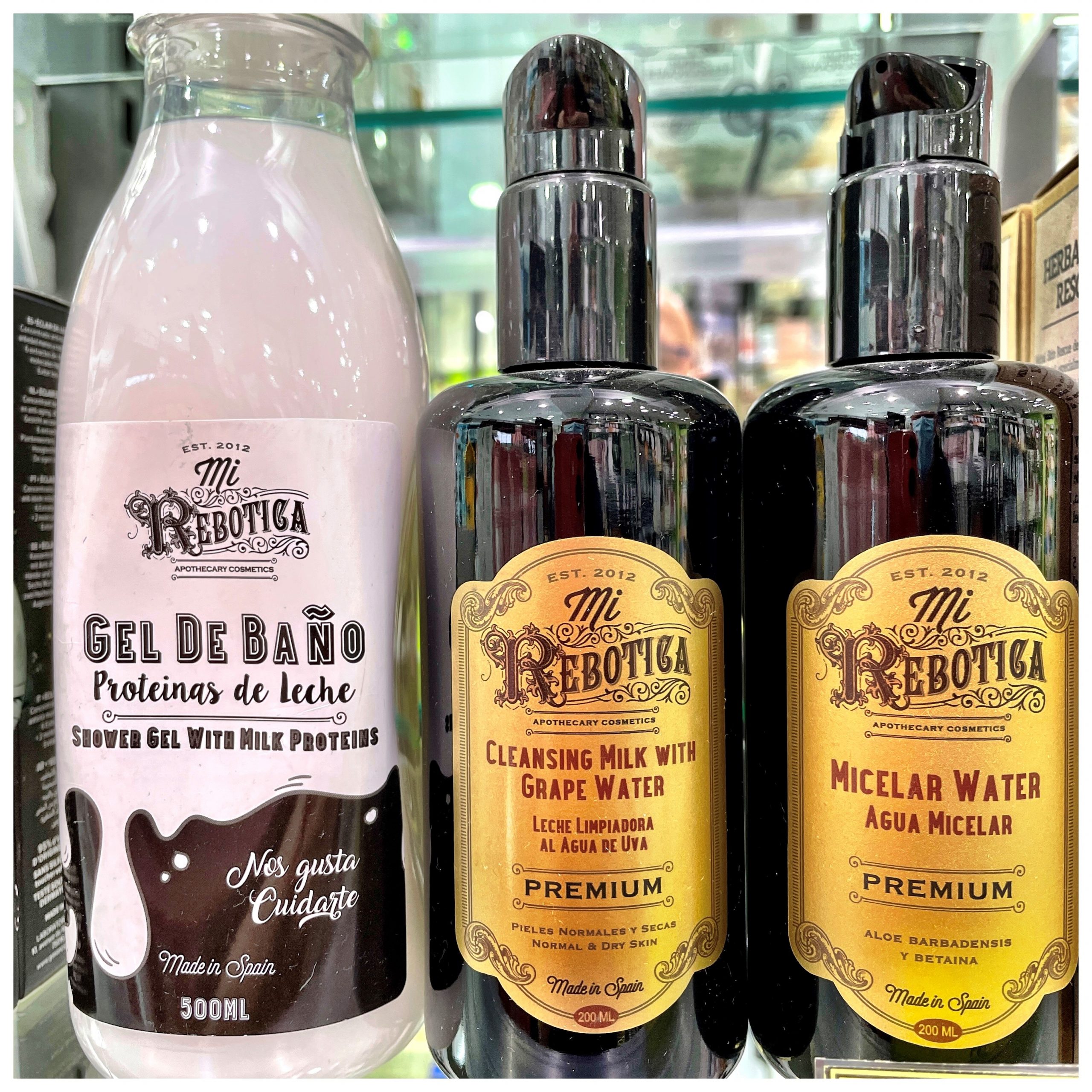 GEL DE BAÑO PROTEINAS DE LECHE MI REBOTICA Gel Nutritivo con proteínas de leche. Alimenta y nutre tu piel. De textura cremosa y agradable perfume.