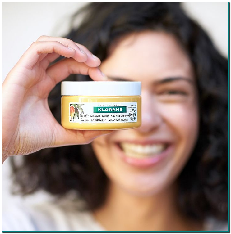 KLORANE Si tu cabello es seco Mascarilla Reparadora al Mango