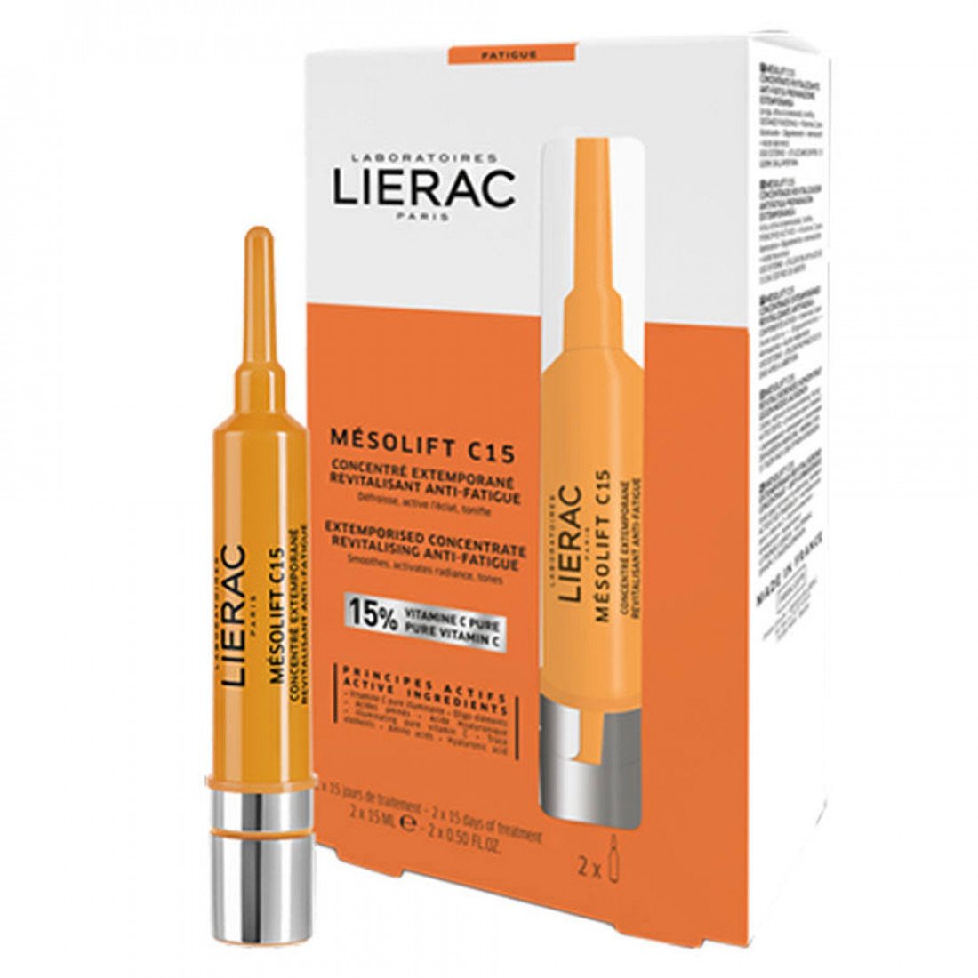 Lierac Mesolift C15 Adiós a la fatiga cutánea ⭐Necesitas recuperar la energía y vitalidad de tu rostro ¿Necesitas recuperar la energía y vitalidad de tu rostro? Dale la inyección de #vitaminaC que necesita con #MesoliftC15 ?Su contenido en ácidos de fruta AHA logra un efecto peeling que reactiva al instante la luminosidad natural de la piel.