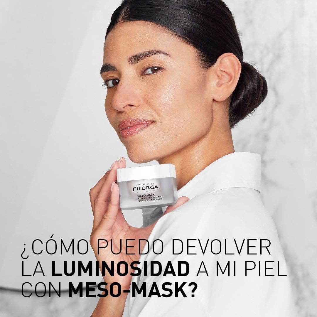 Quieres restaurar la luminosidad de tu rostro Confía en el poder de FILORGA MESO-MASK y además hidrata rellena y calma tu piel ?