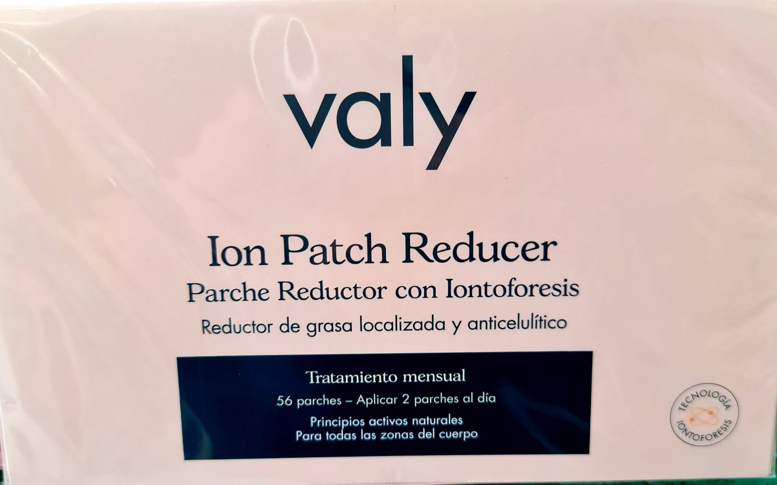 Ion Patch Reducer (56 parches + 28 de REGALO) El primer parche reductor de grasa localizada y anticelulítico basado en la iontoforesis. Cómodo, rápido y eficaz. Para adaptarse a tu estilo de vida. La ELECTROTERAPIA NO INVASIVA usa la tecnología de la iontoforesis para llegar a las capas más profundas de la piel.