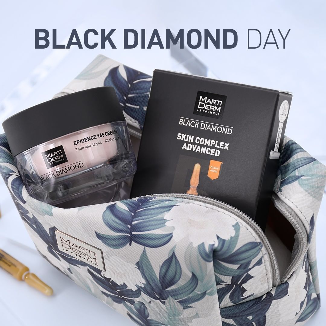 Neceser Black Diamond DAY incluye 5 AMPOLLAS Skin Complex Advanced y la crema de DÍA Epigence 145 Cream