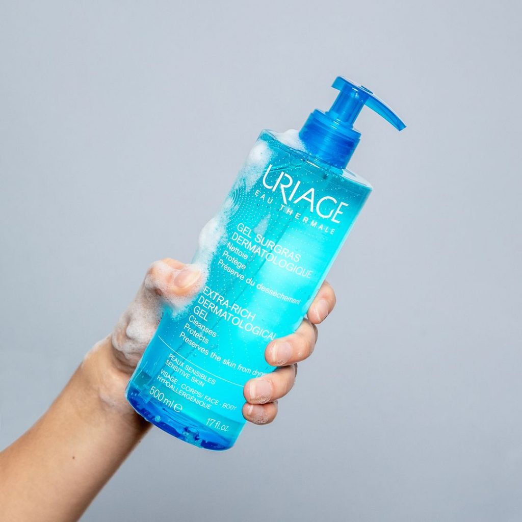 URIAGE Gel Surgras Dermatológico base limpiadora extrasuave sin jabón