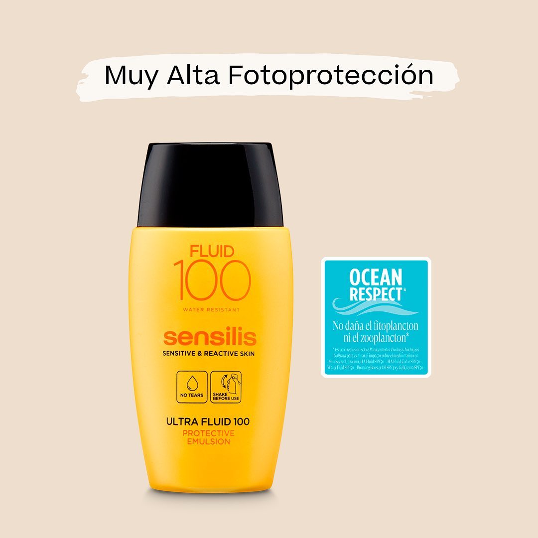 Tienes una piel especialmente sensible al sol o con tendencia reactiva Sun Secret Ultra Fluid 100 está pensado para las pieles más intolerantes al sol
