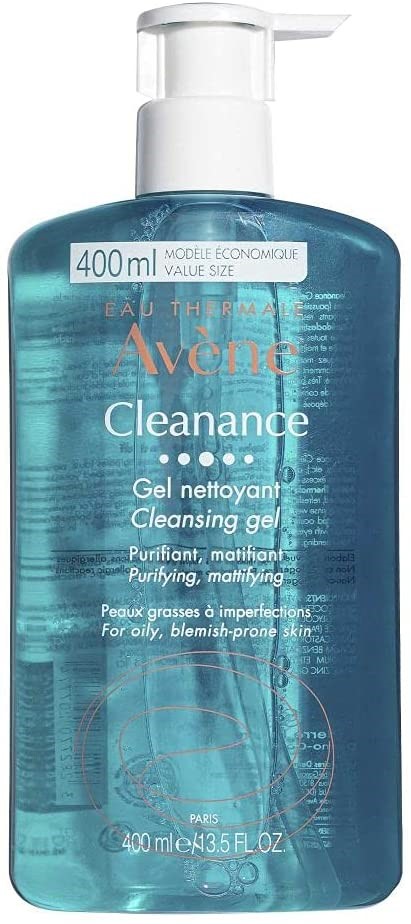 Higiene cotidiana de las pieles sensibles grasas y/o con tendencia acneica. Purifica suavemente y reduce el exceso de sebo, los brillos y elimina las impurezas de la pielAvene cleanance gel limpiador limpia con suavidad, sin agredir y sin decapar la piel. Elimina el exceso de sebo y purifica la epidermis respetando su ph fisiológico