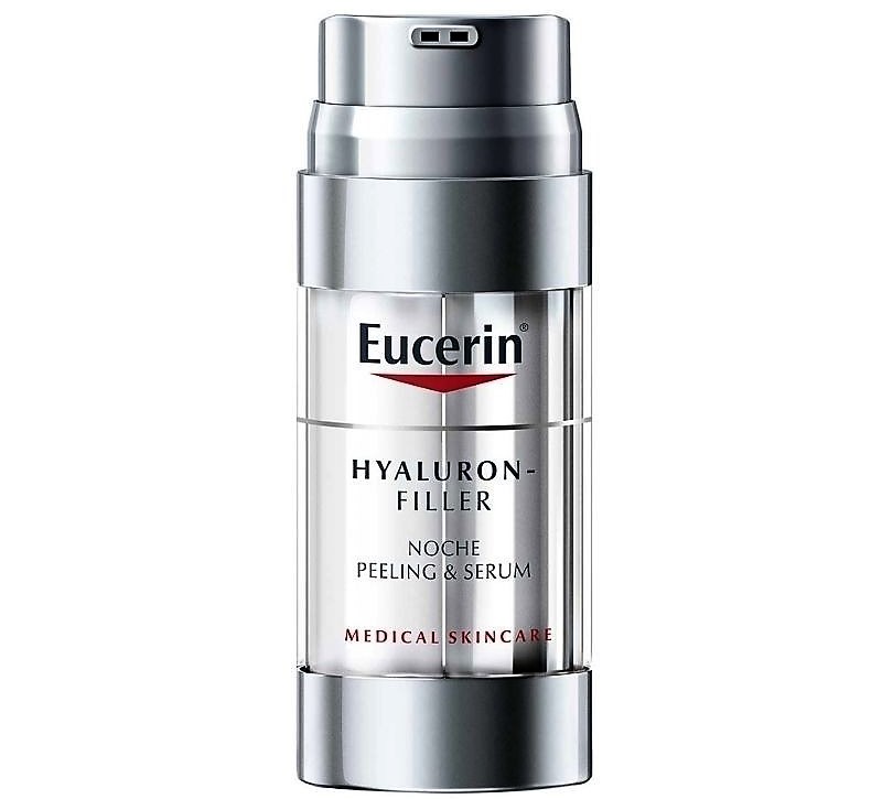Eucerin Hyaluron-Filler Noche Peeling & Serum 30 ml Las arrugas comienza a marcarse con más intensidad debido al paso del tiempo y a la acción de factores externos