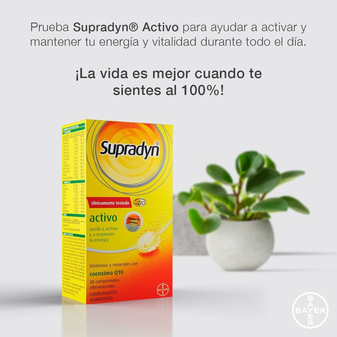 SUPRADYN ACTIVO Ha llegado la hora de volver a la rutina y puede que notes que tus niveles de energía han bajado. Cuéntanos en los comentarios cómo afrontas la vuelta al trabajo o #teletrabajo ⬇️?